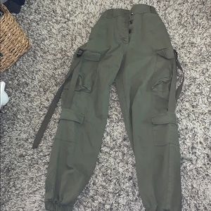 Army style puffer pants
